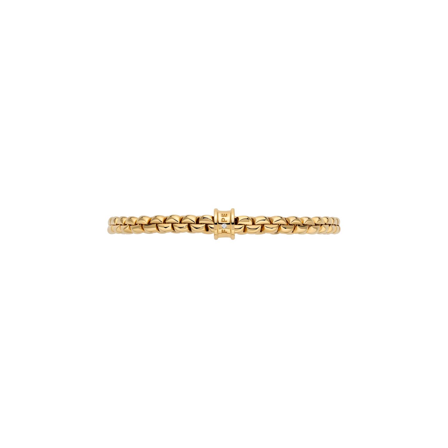 Fope Armband EKA Gelbgold mit einem Brillanten