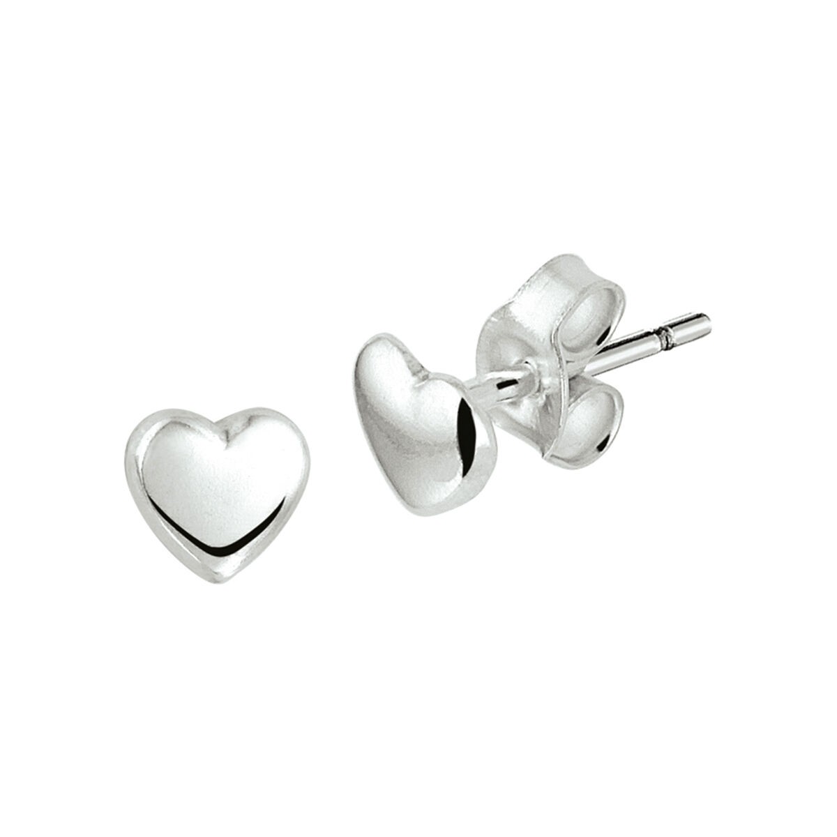 Herz Silber Ohrstecker