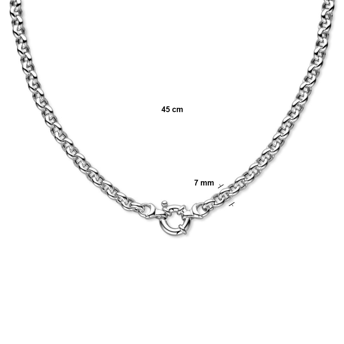 breites Erbs Collier 45,0cm