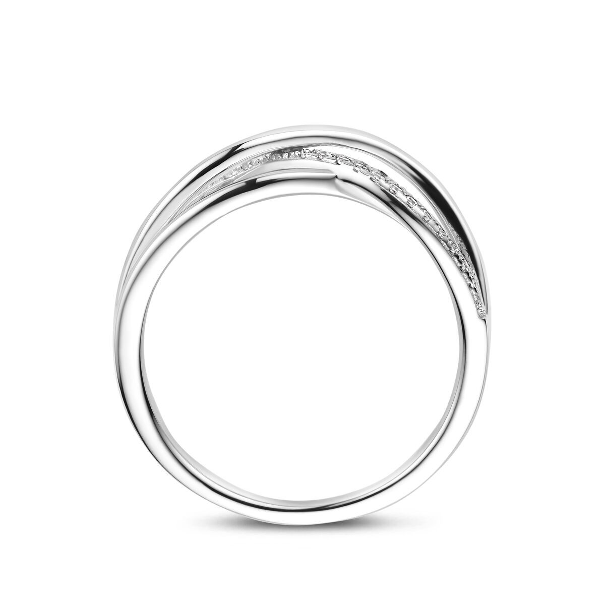 Silber Ring mit Zirkonia unendlich
