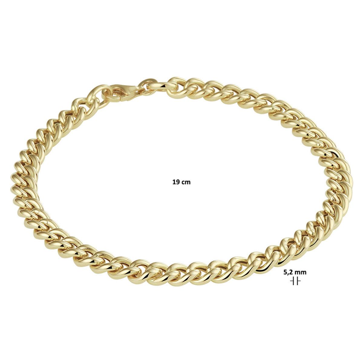 Panzer Armband Gelbgold