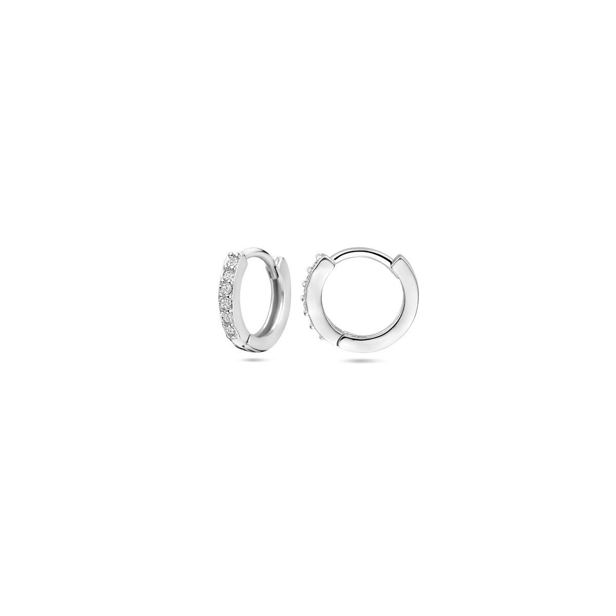 Creolen mit Zirkonia 13mm