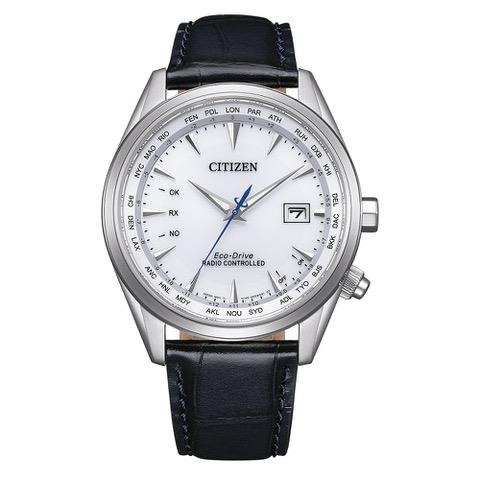 Citizen Eco-Drive Funkuhr mit Lederband