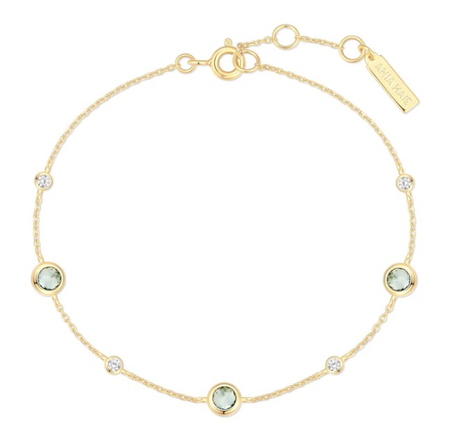 Ania Haie Gold Mint Green Armband