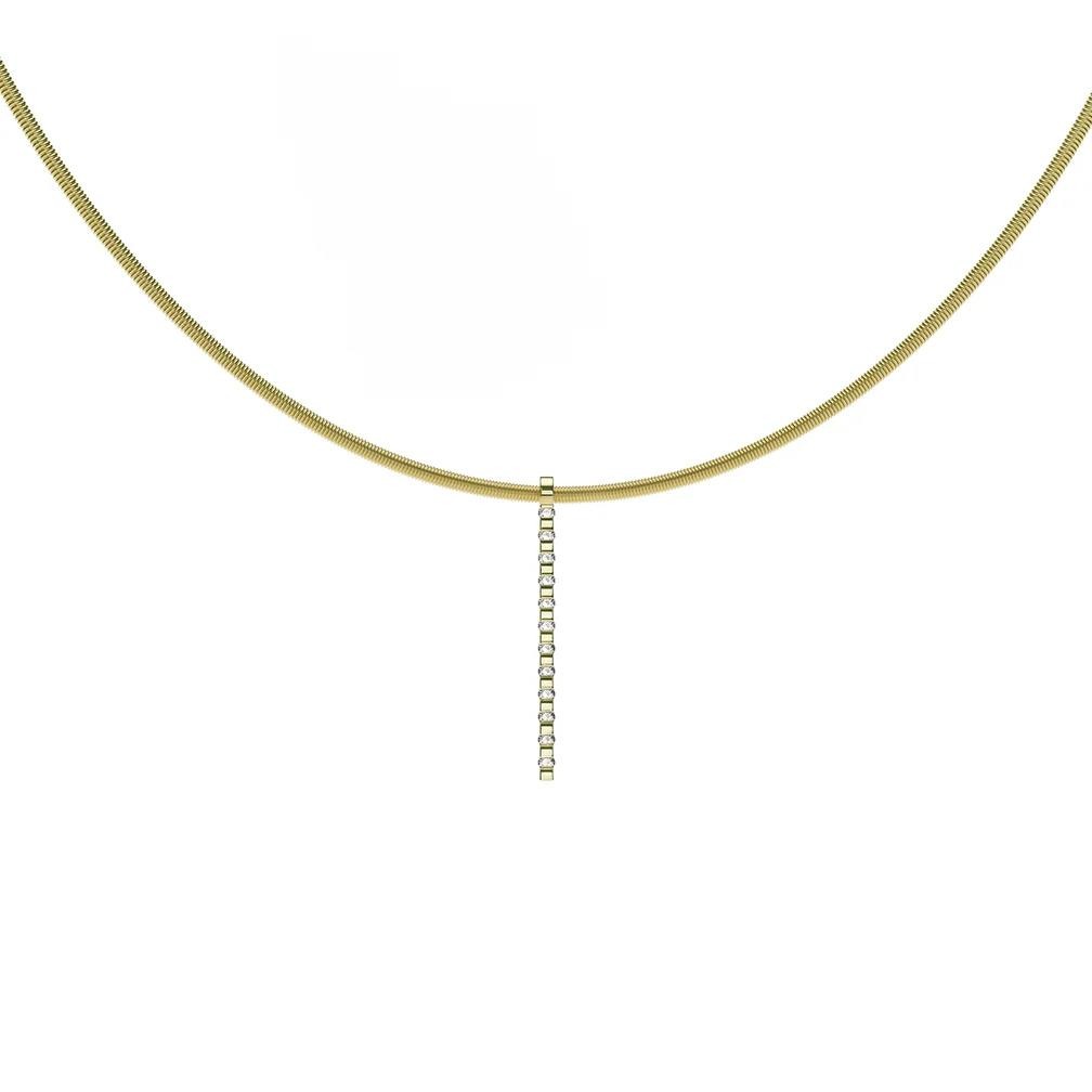 Niessing Linear Anhänger Gelbgold