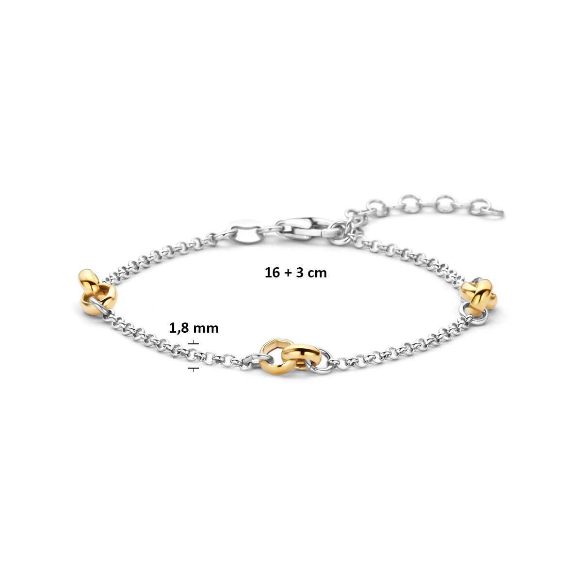 Erbs Armband BiColor vergoldet