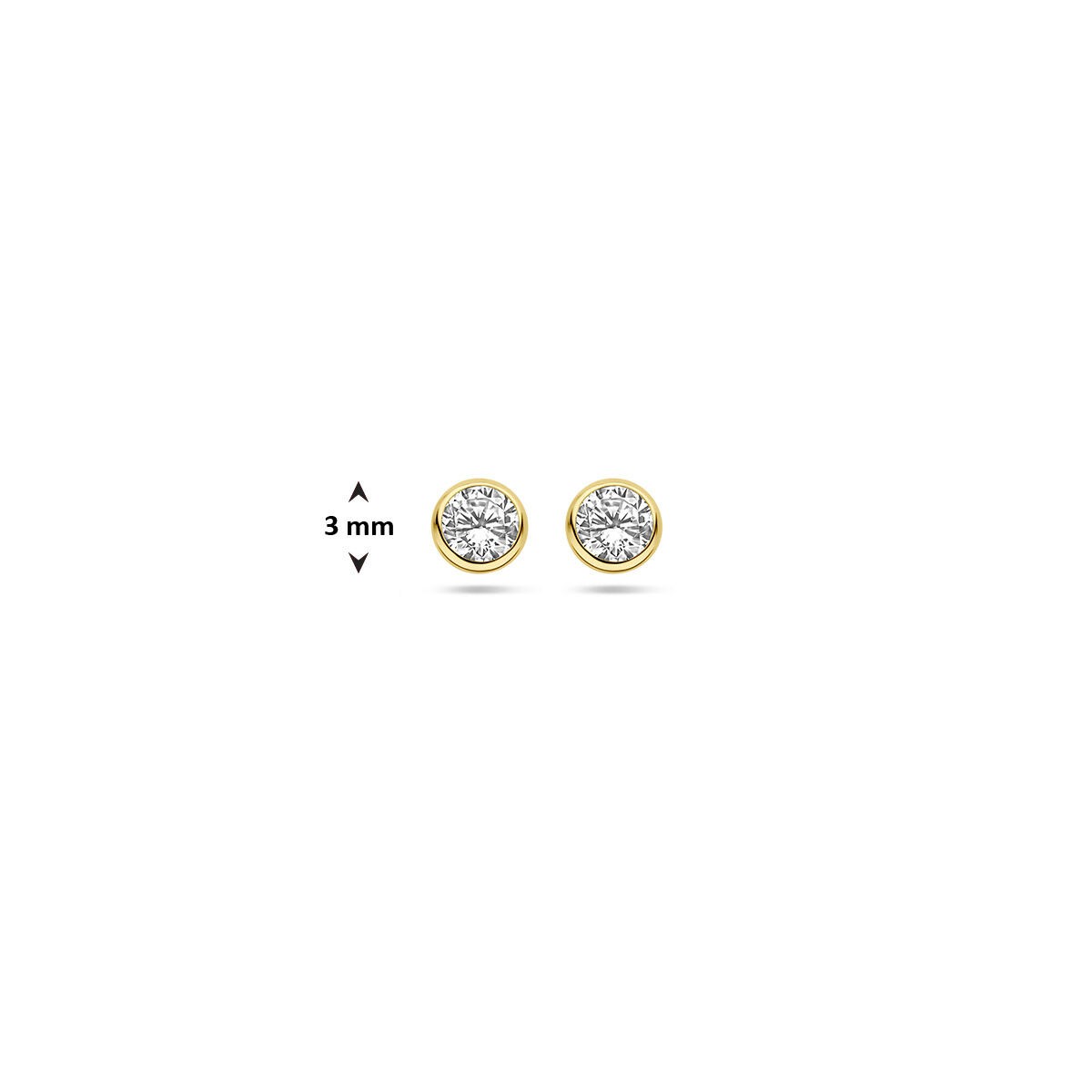 Solitaire Ohrstecker 3mm