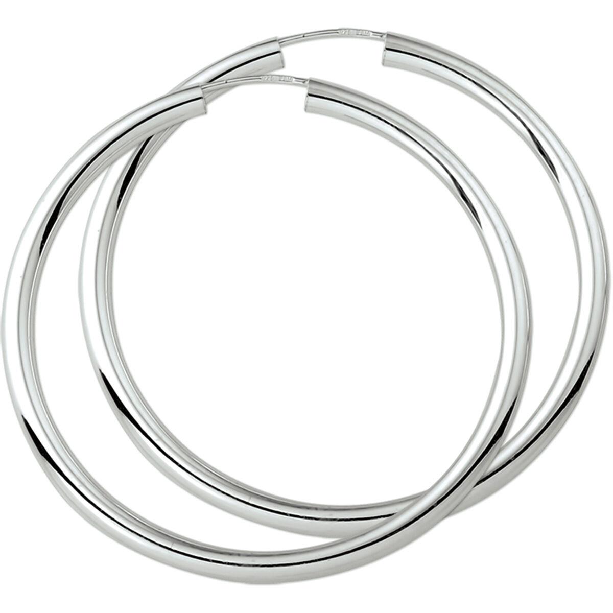 Drahtcreolen Silber 50mm