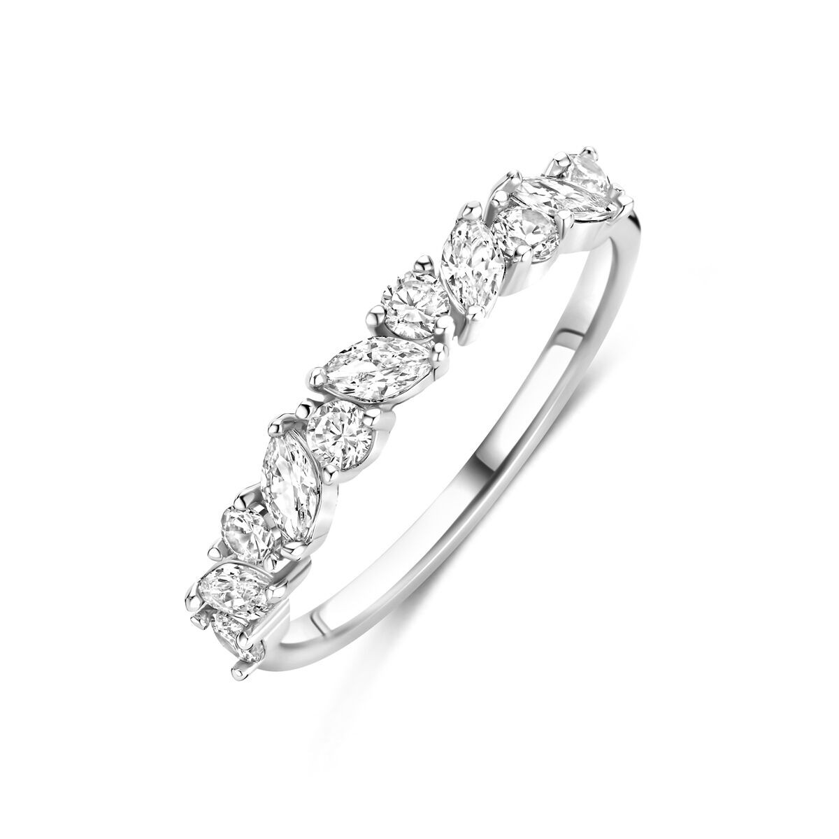 Silber Ring Silber Zirkonia Mix