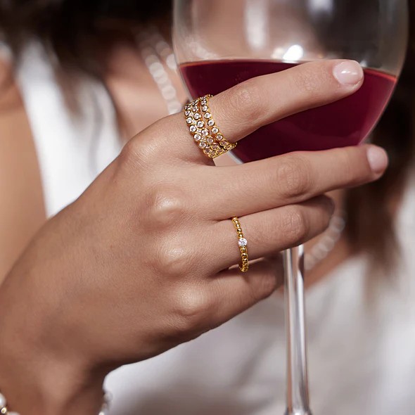 Ania Haie Memoire Ring mit goldener Fassung