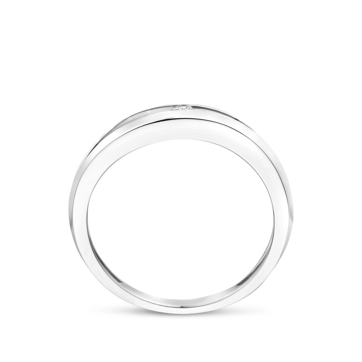 Silber Ring mit Lab Grown Diamant 0,04ct