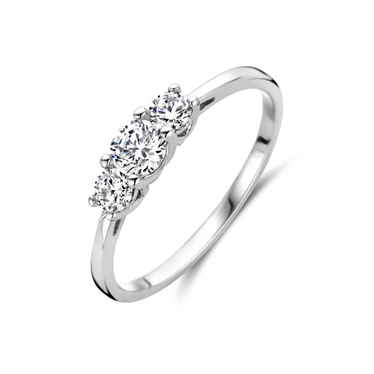 Ring Silber mit 3 Zirkonia