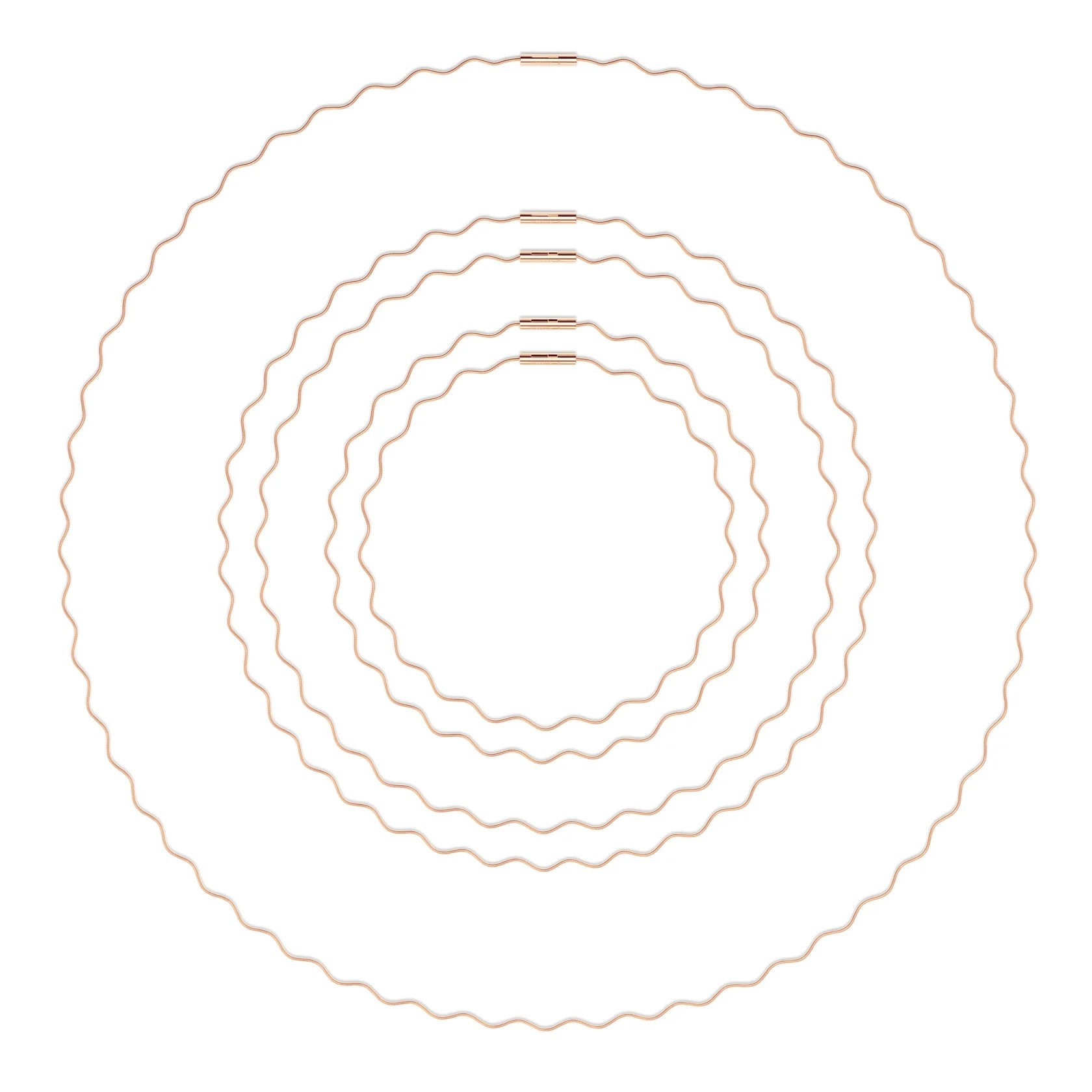 Niessing Halsschnur Welle Rotgold 47,0cm