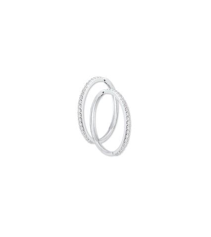 Creolen mit Zirkonia 22,5mm