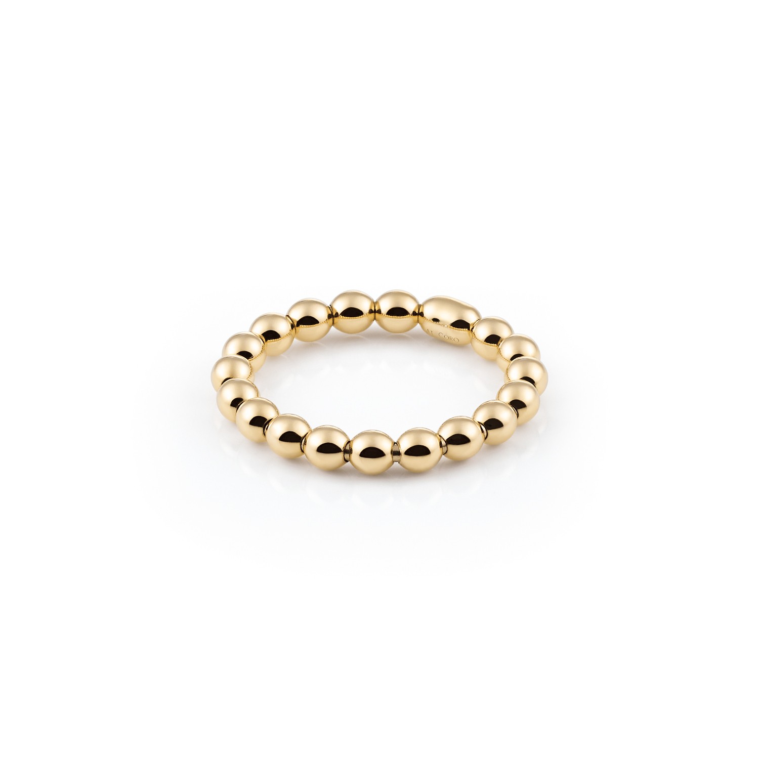 Al Coro Stretchy Ring Gelbgold
