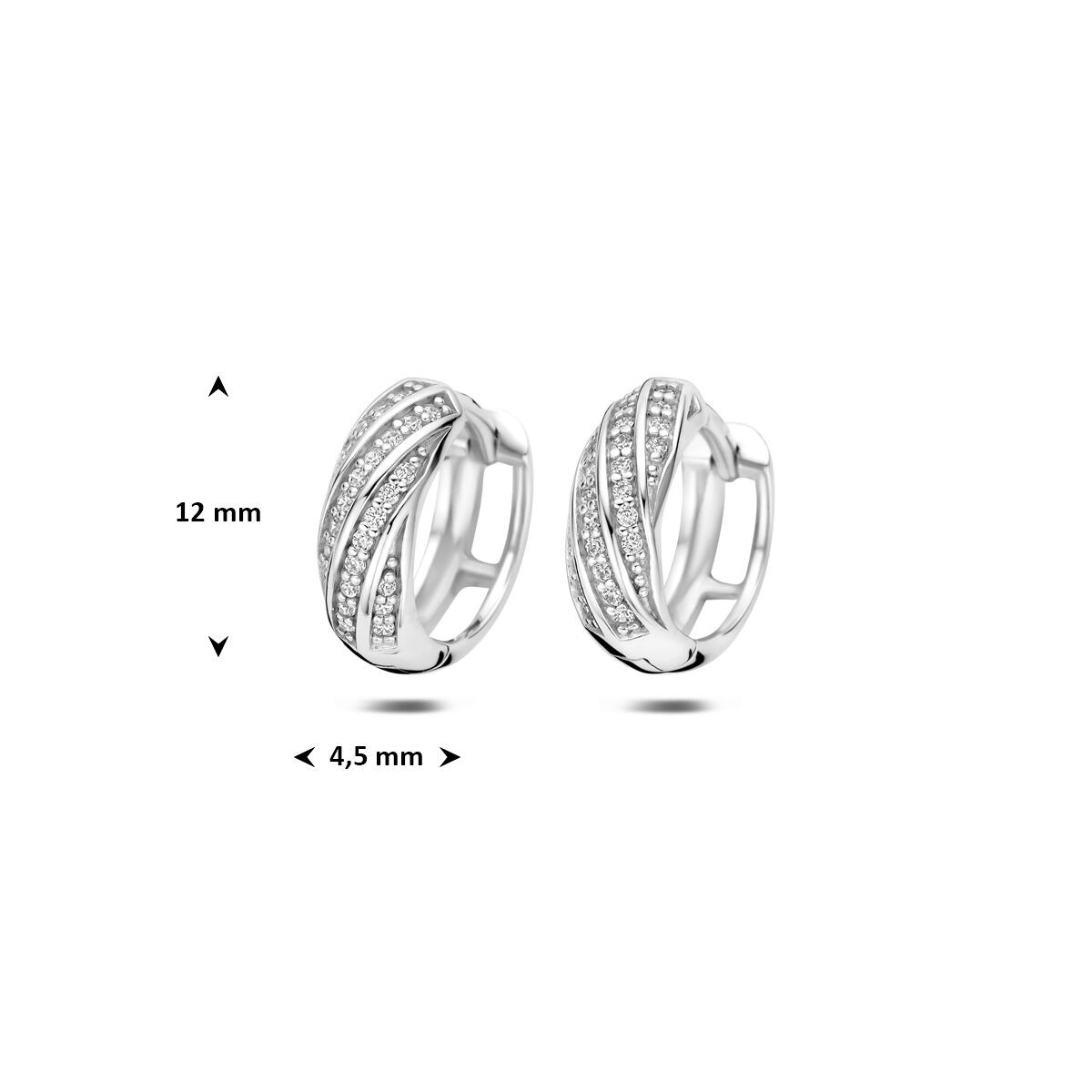 Creolen Pavée 12,0mm