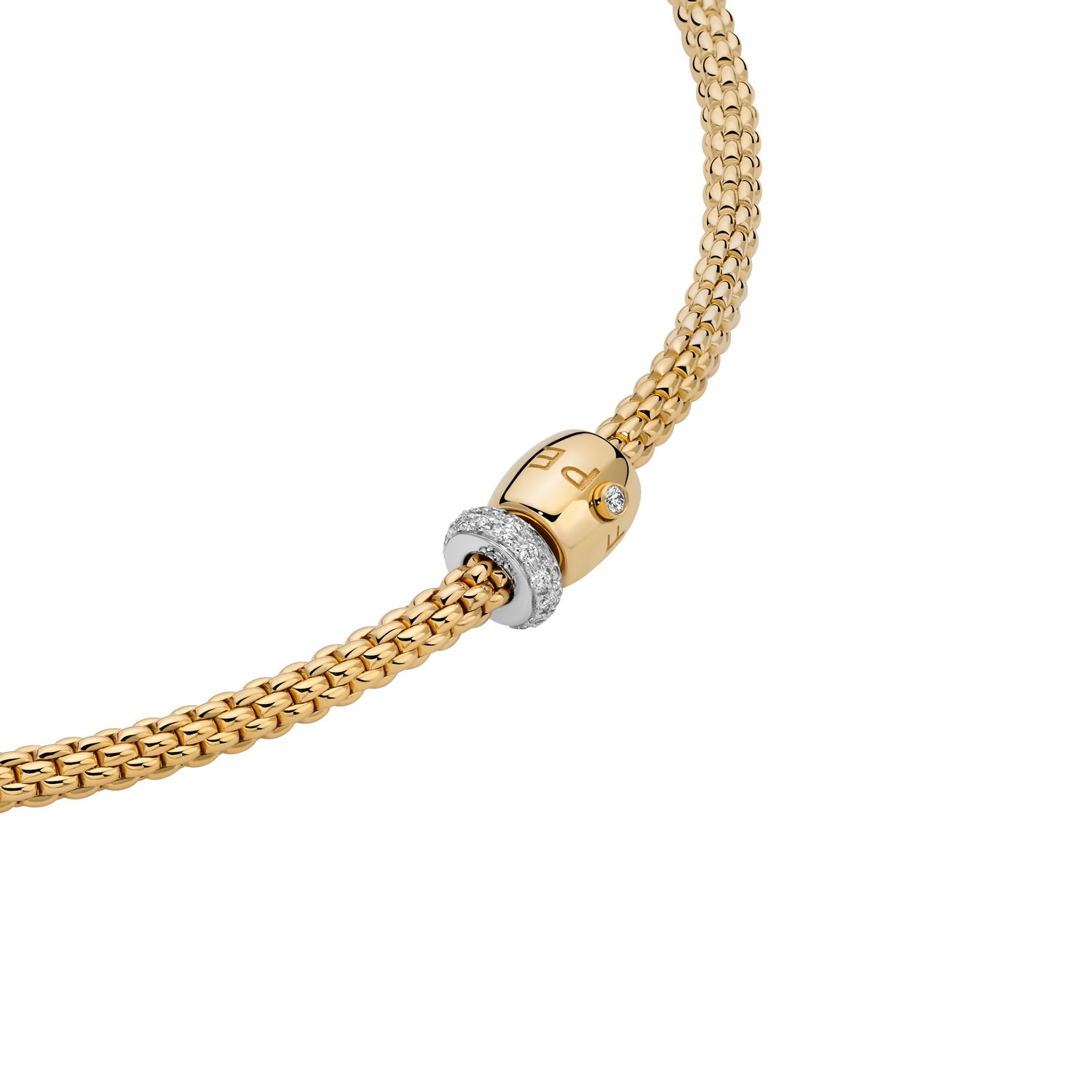 Fope Prima flexibles Collier Gelbgold