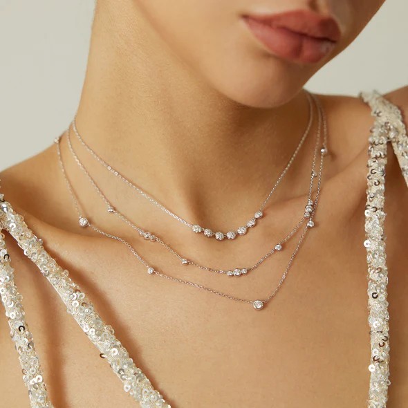 Ania Haie goldfarbener Pavé-Kette