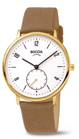 Boccia Titanium Armbanduhr mit kleiner Sekunde