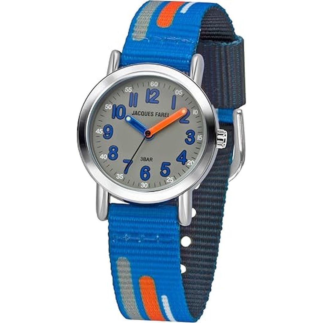 Kinderuhr Blau Orange