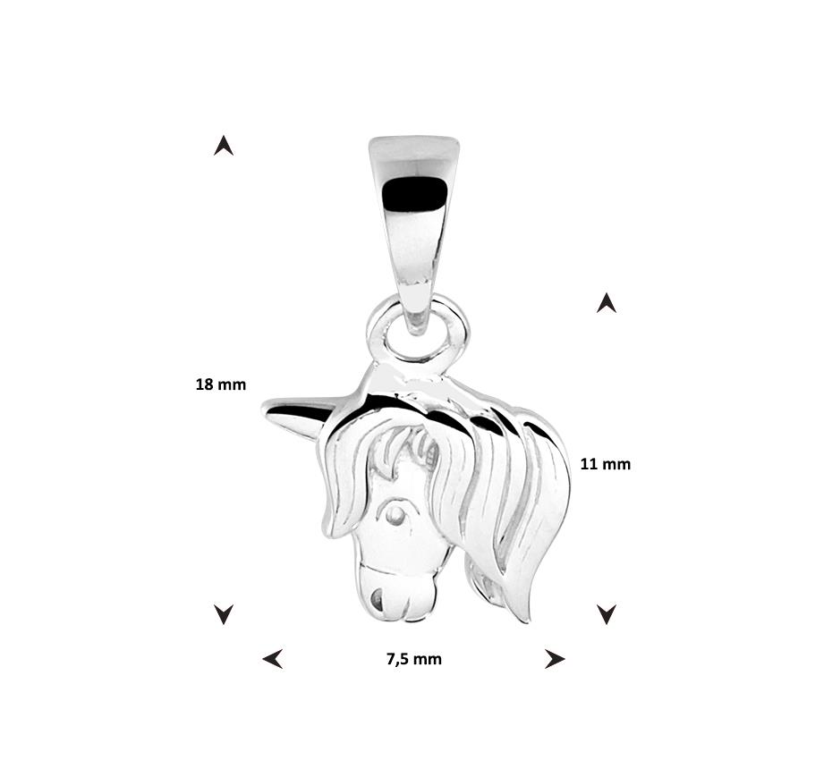 Einhorn Anhänger poliert
