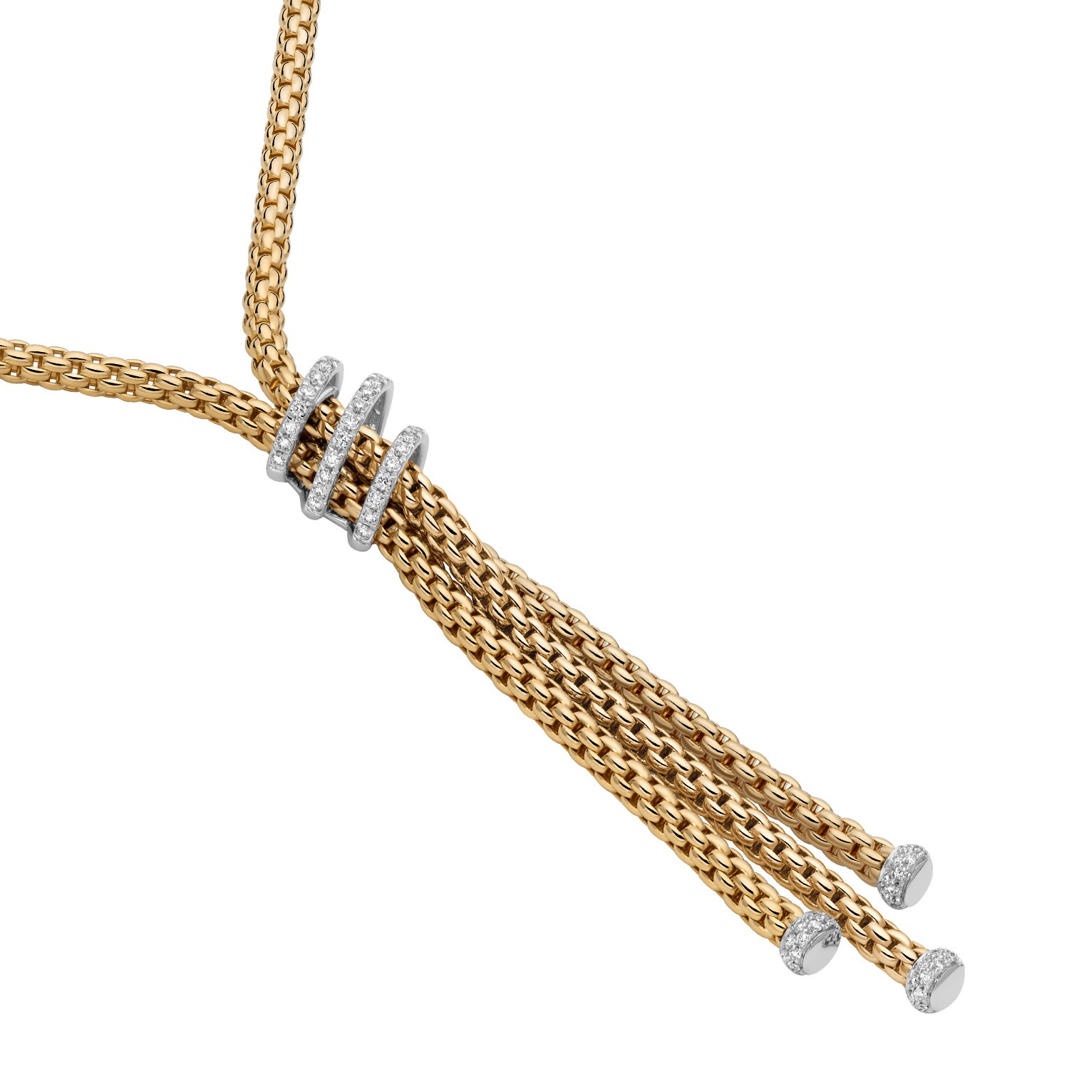 Fope Prima Y-Collier Gelbgold 45,0cm