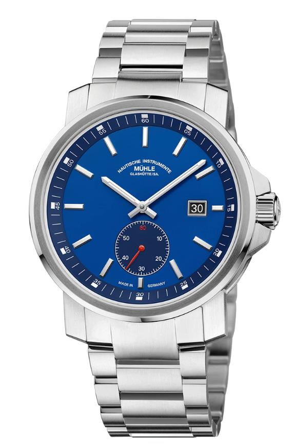 Armbanduhr 29er kleine Sekunde blau