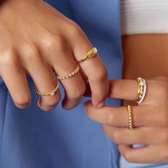 Ania Haie Memoirering mit goldener Fassung