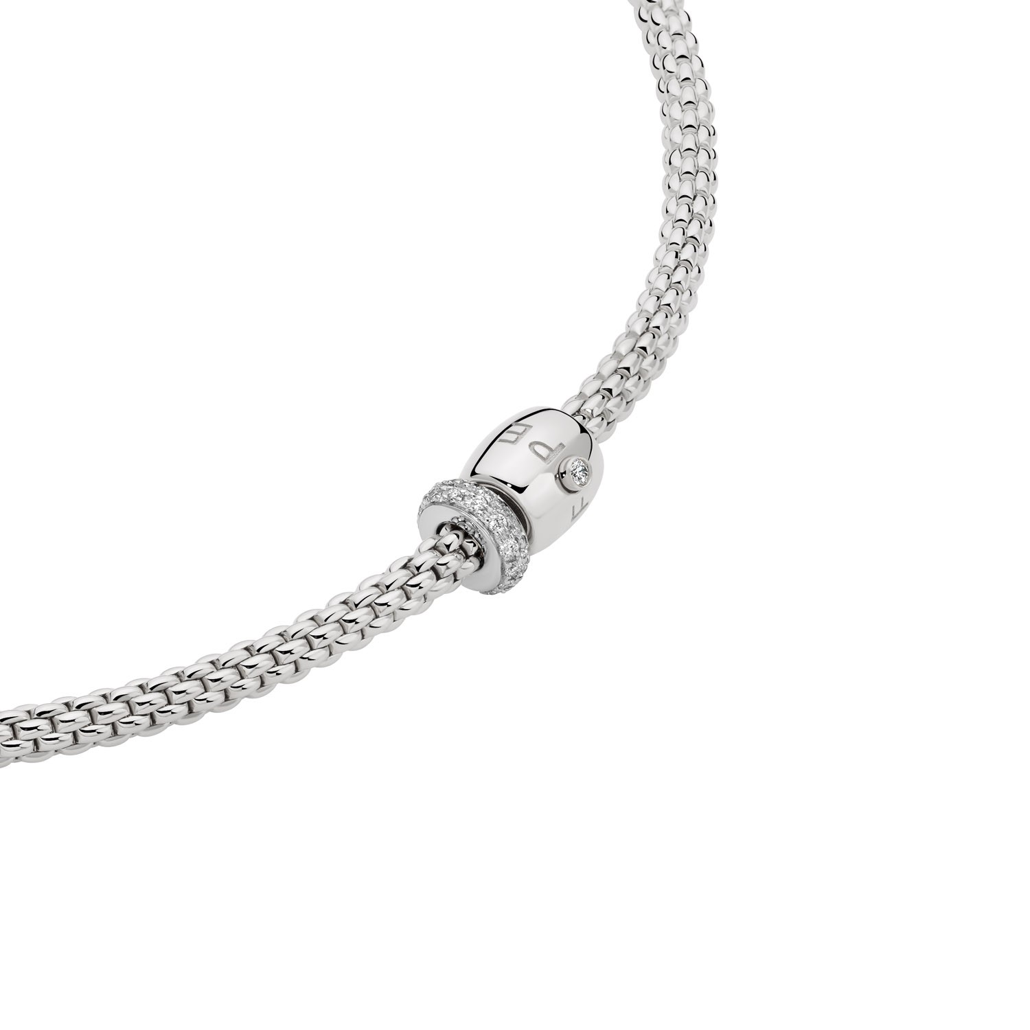 Fope Prima flexibles Collier Weißgold
