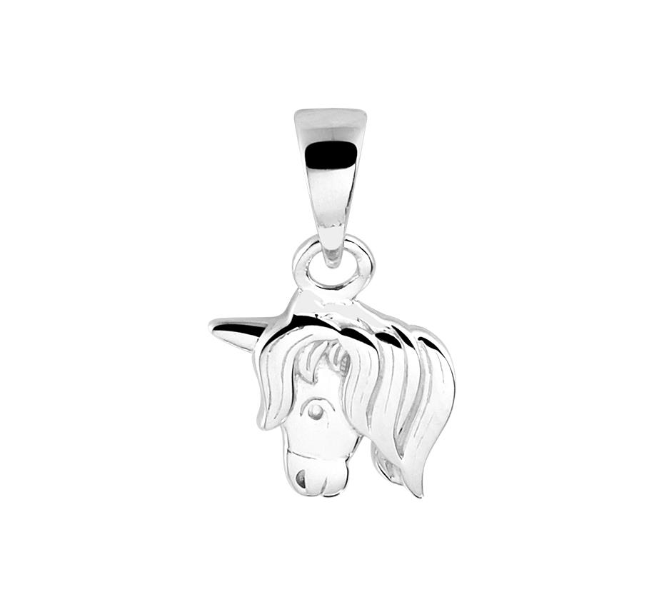 Einhorn Anhänger poliert