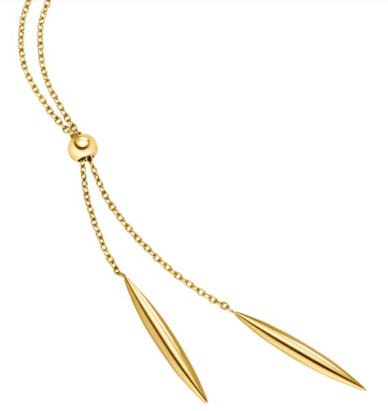 Boccia Titanium Y-Collier Vergoldet
