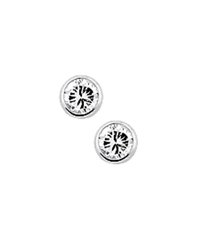 Solitaire Ohrstecker Zargenfassung 3,0mm
