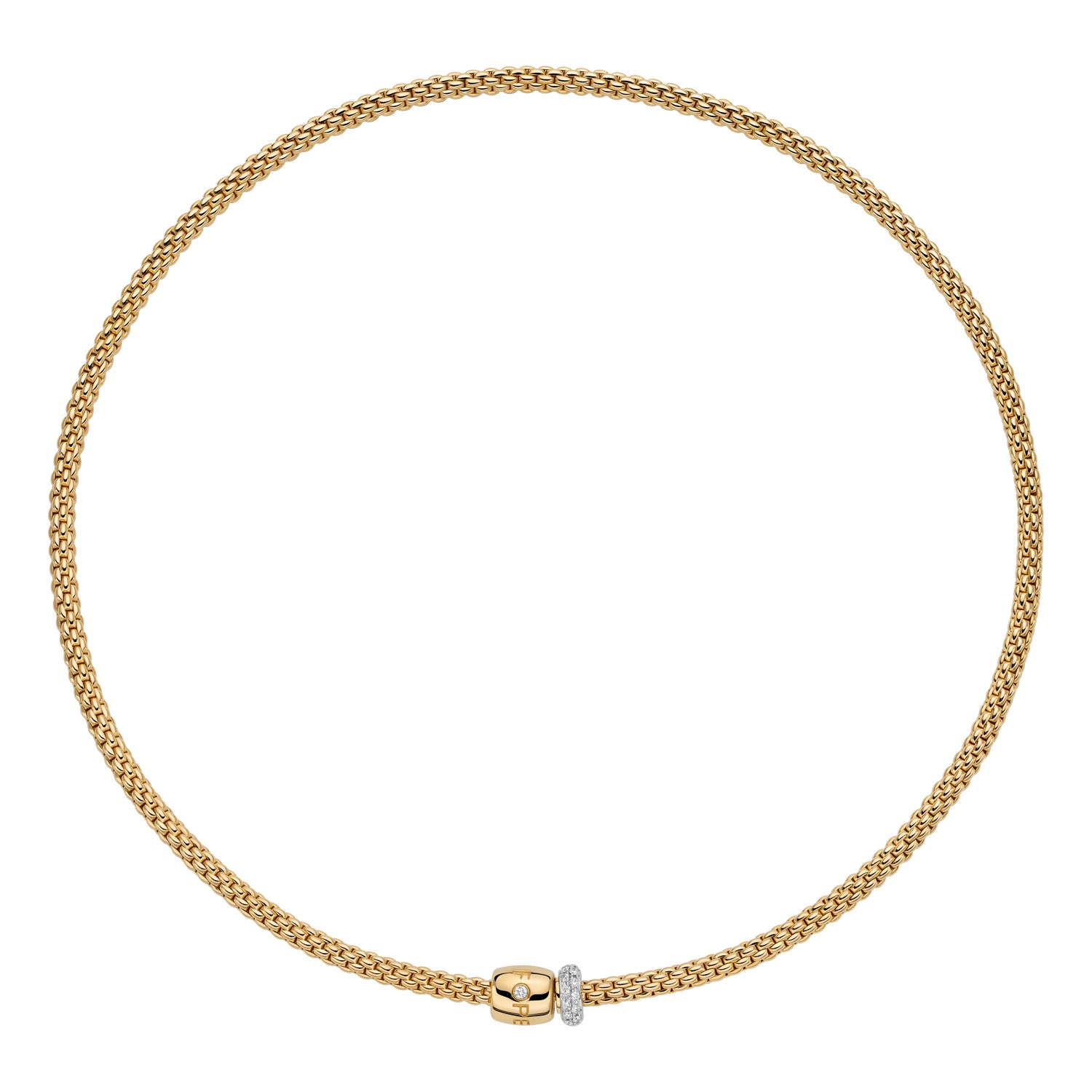 Fope Prima flexibles Collier Gelbgold