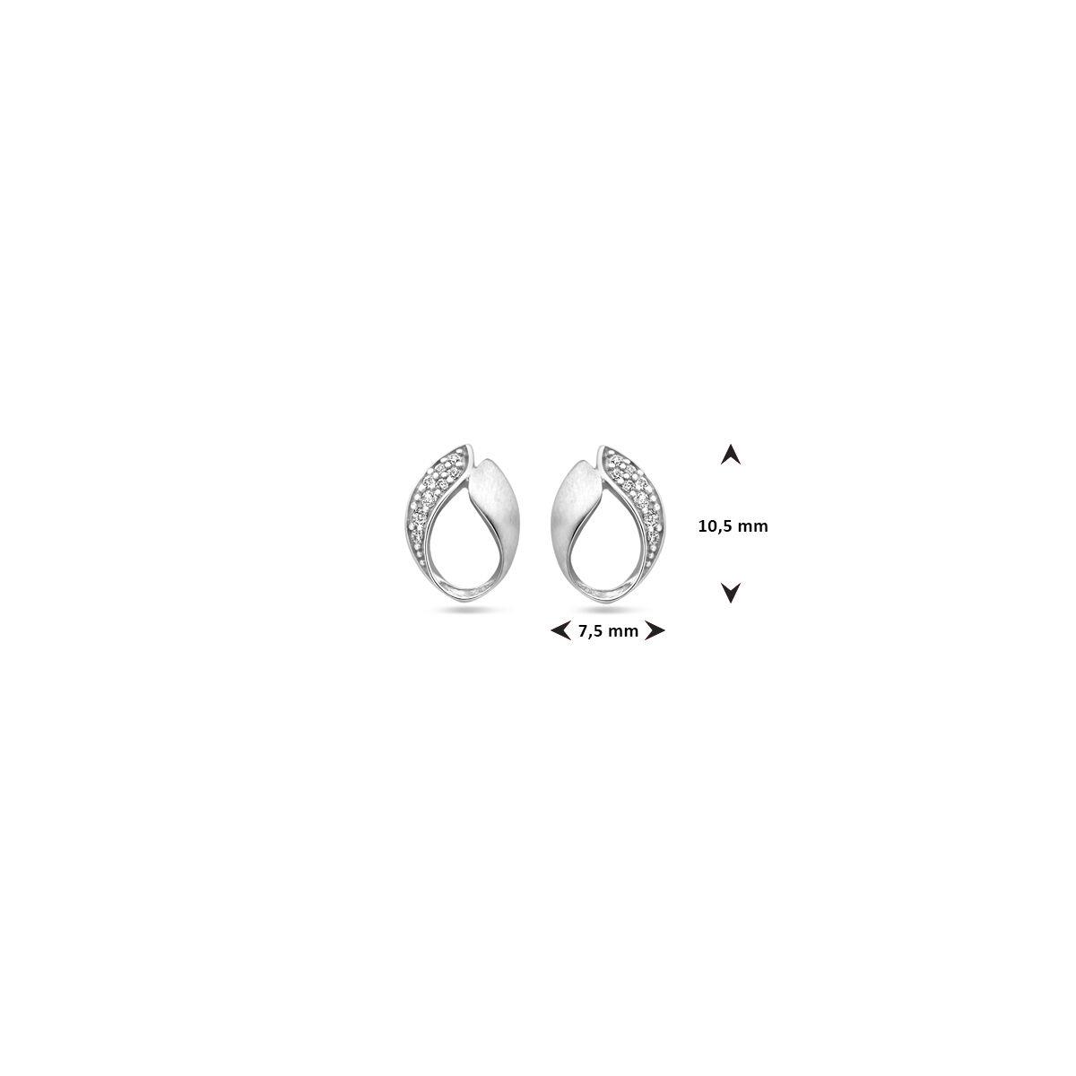 Silber Ohrstecker mit Zirkonia