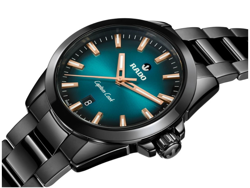 Rado Captain Cook schwarz blau