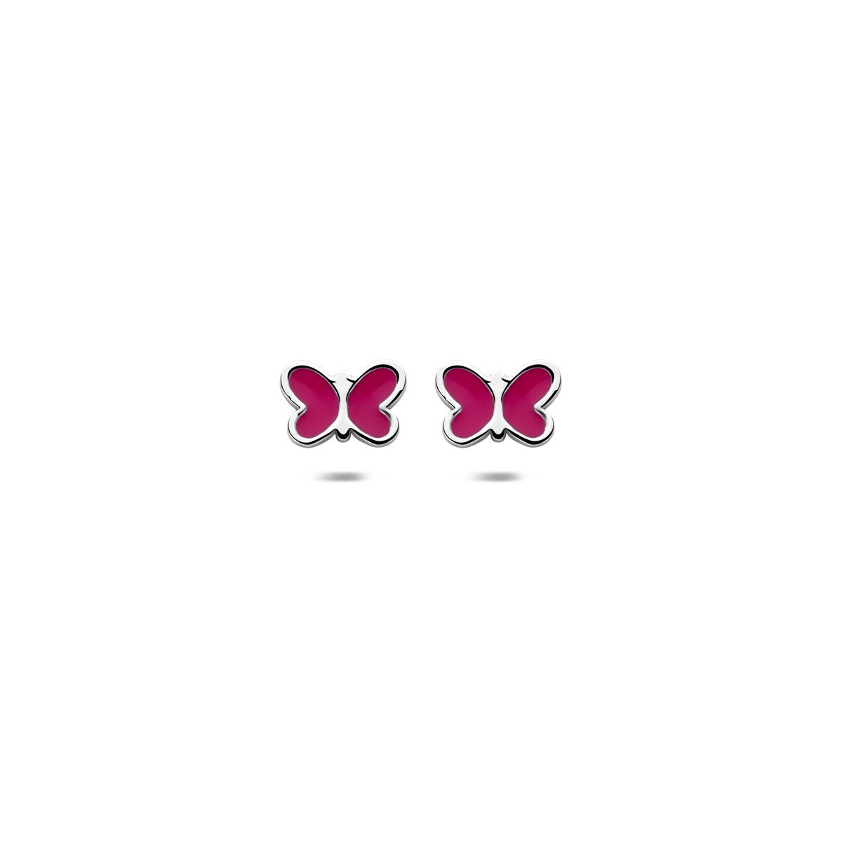 Schmetterling Ohrstecker Pink/rot