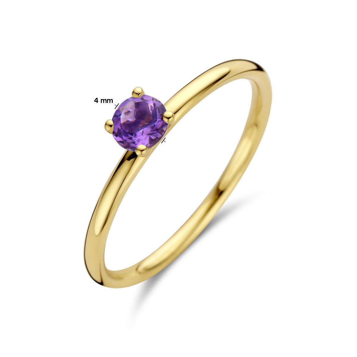 Solitaire Ring Amethyst