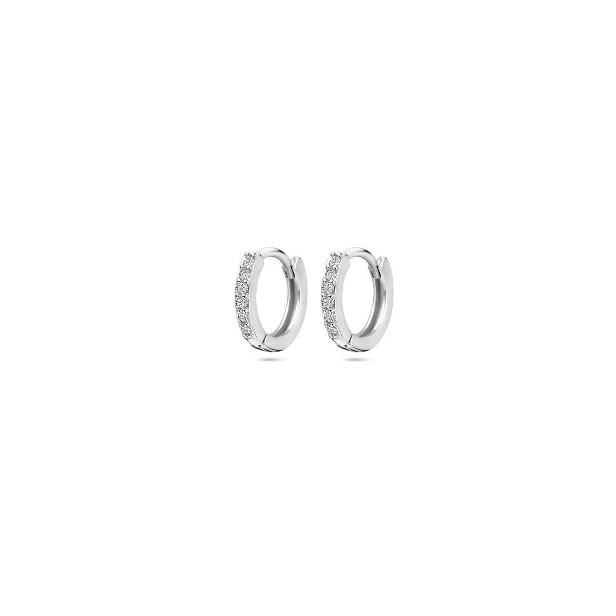 Creolen mit Zirkonia 13mm
