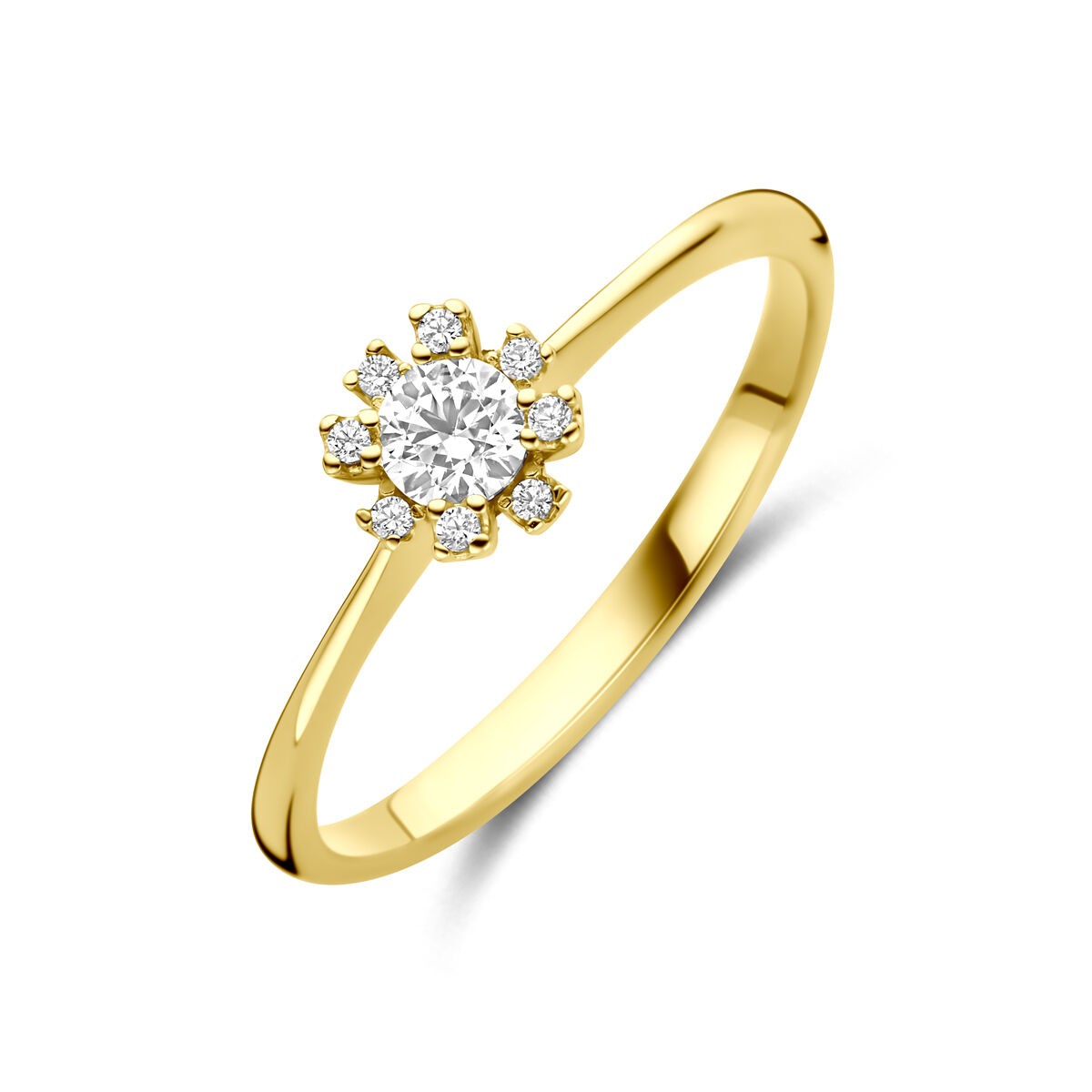 Ring Rose mit Zirkonia