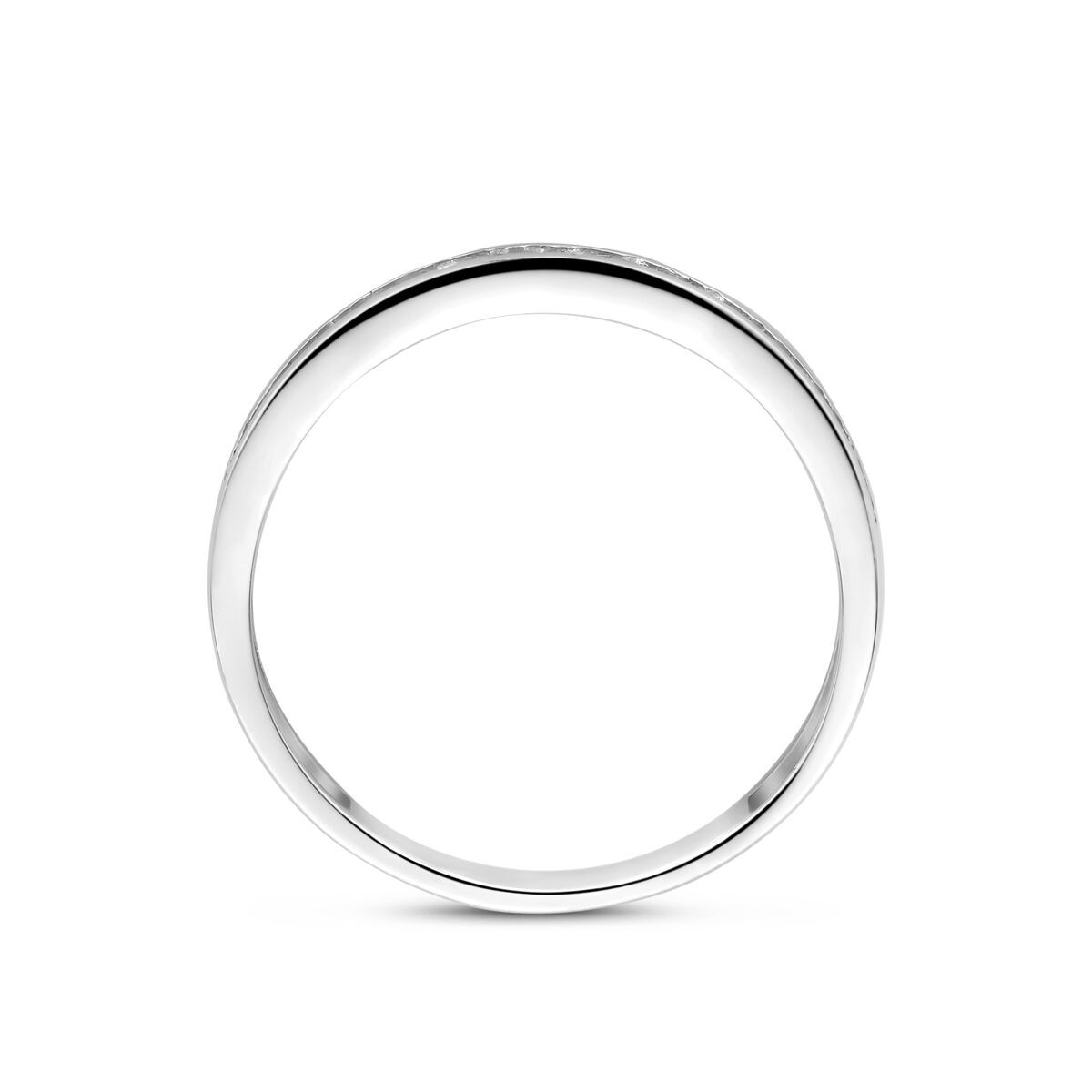 Silber Memoirering Kanalfassung