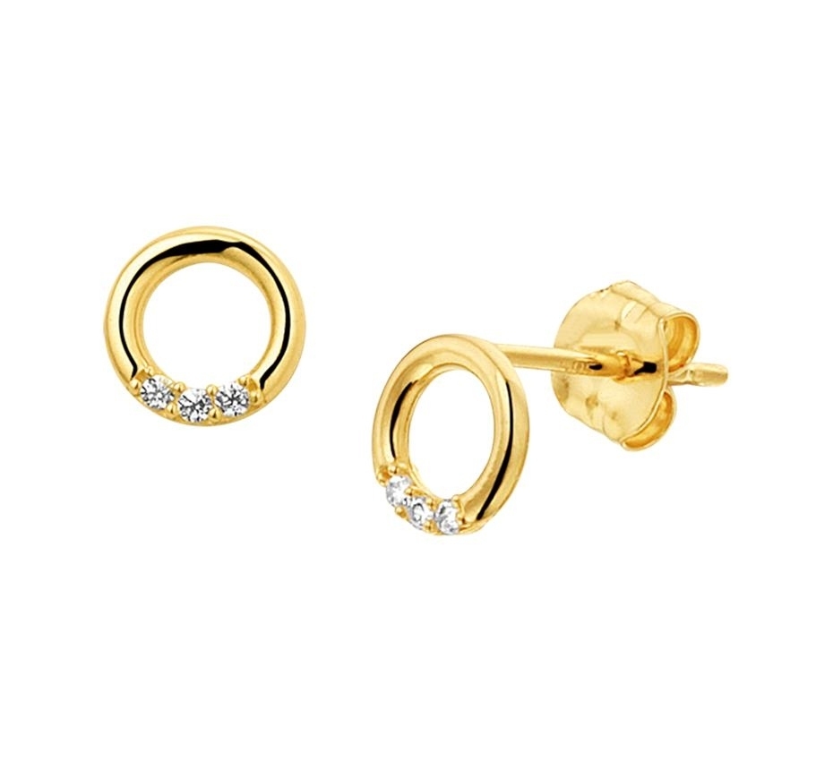 Ohrstecker Gelbgold