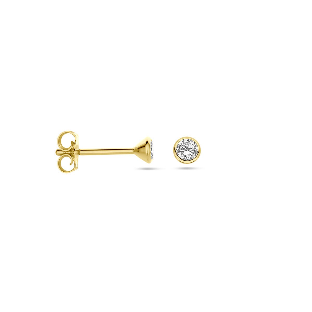 Solitaire Ohrstecker 3mm