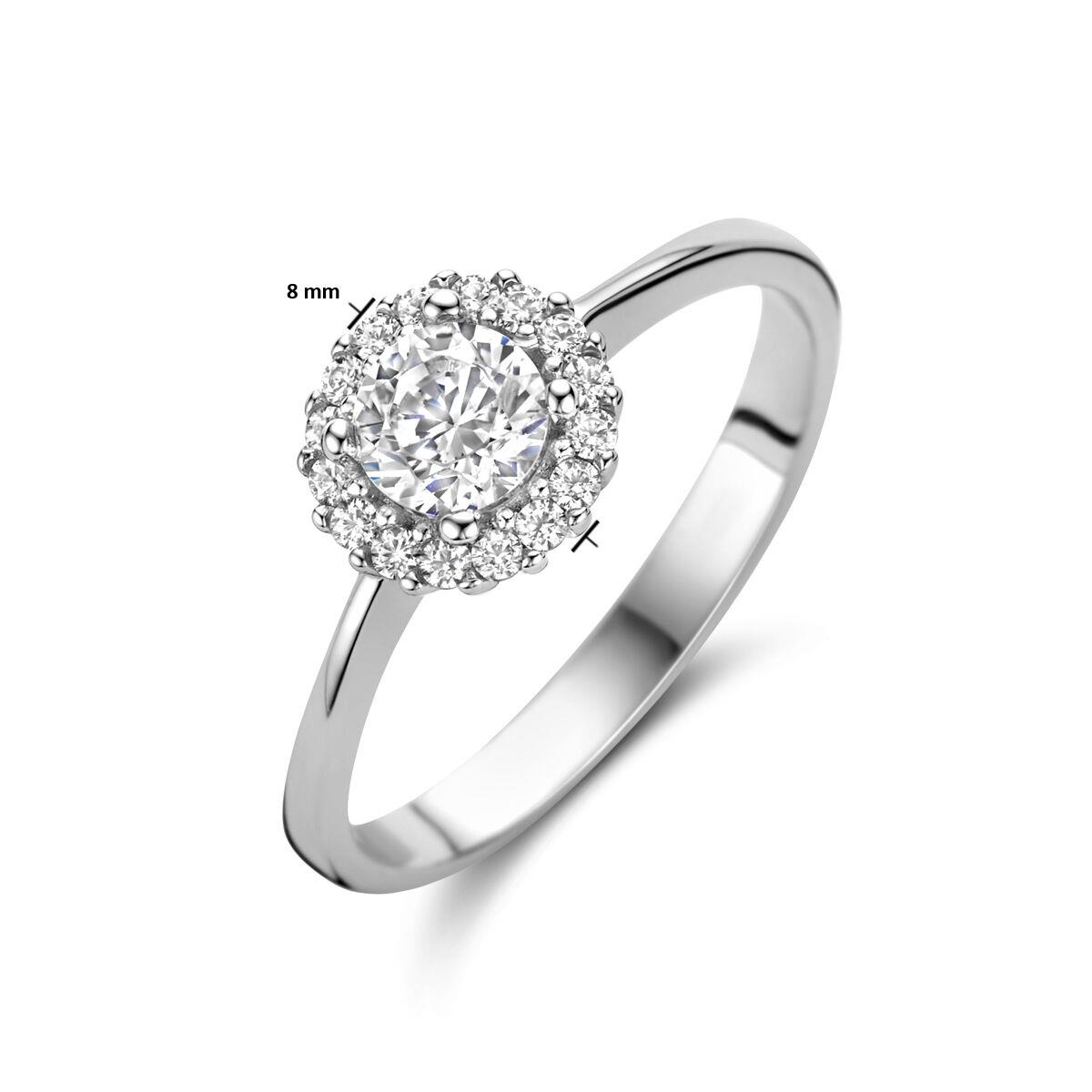 Halo Ring Silber