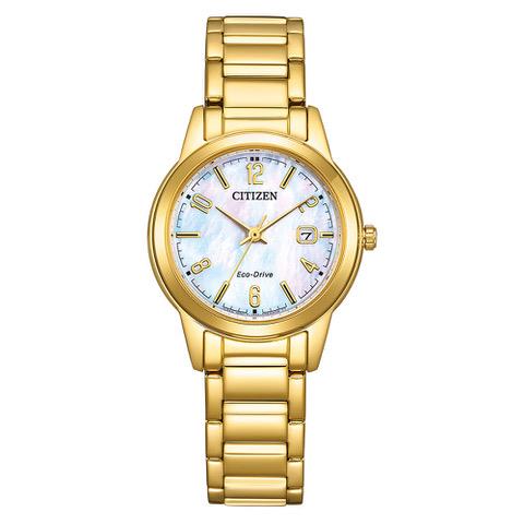 Citizen Damenuhr Ecodrive Perlmutt Ziffernblatt