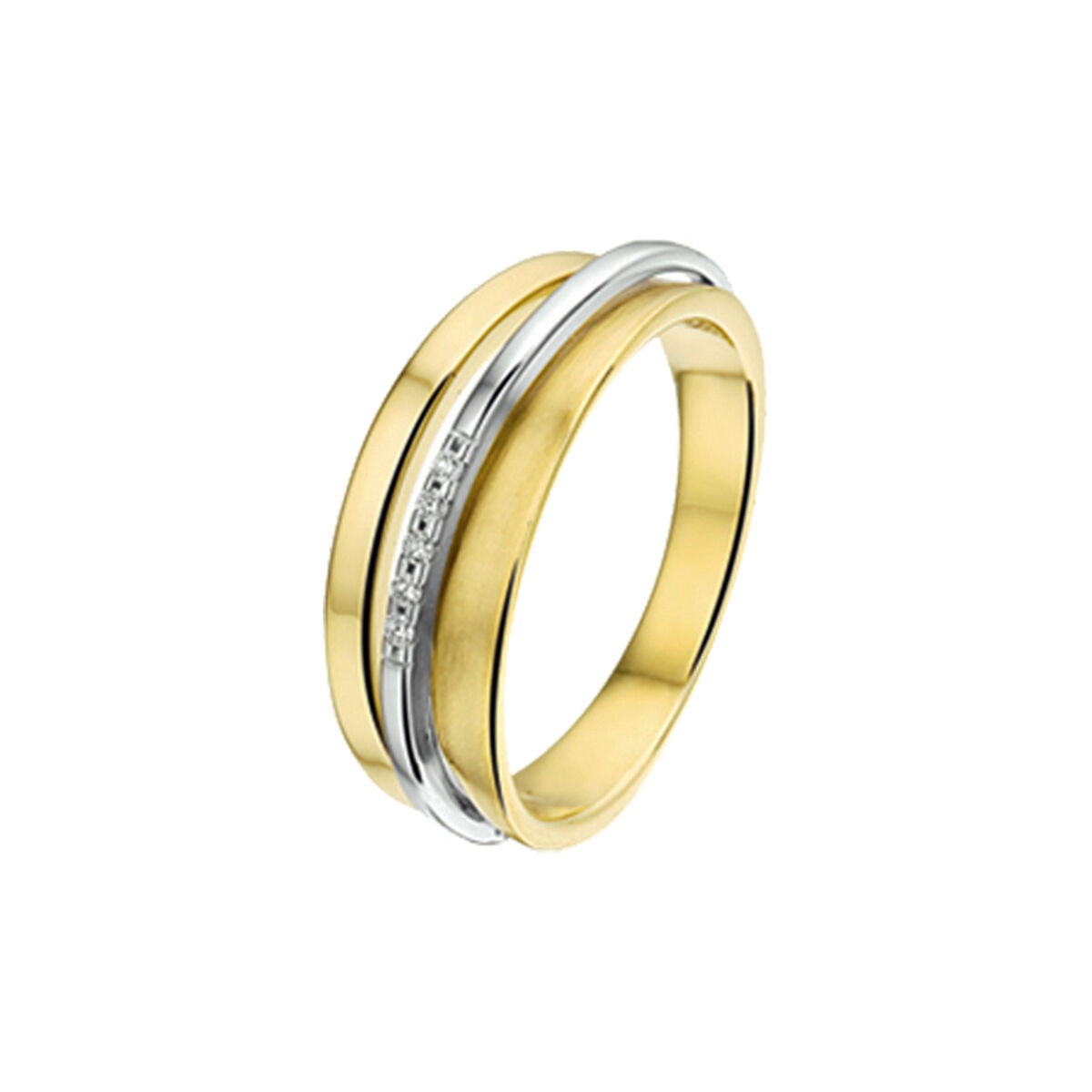 Ring Bi Color mit Brillanten