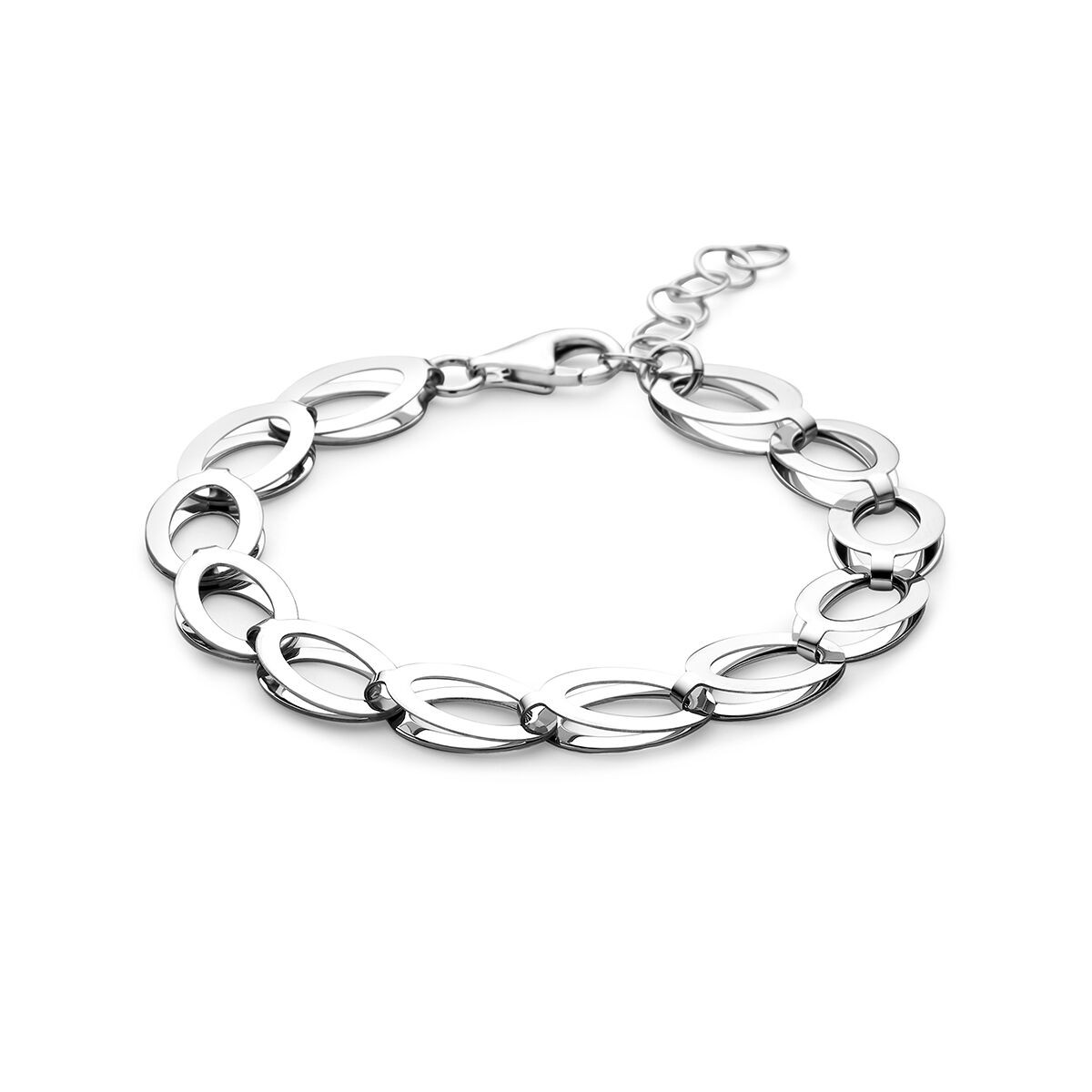 Silber Armband Ovale Elemente