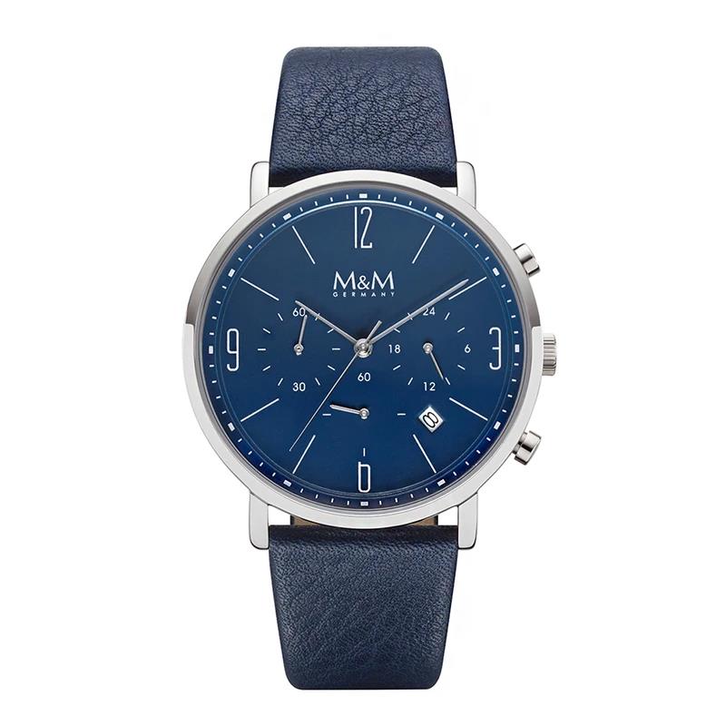 M&M Armbanduhr blau Chrono