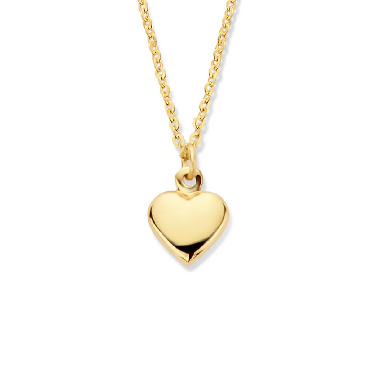 Herz Kette Gelbgold