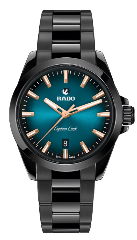 Rado Captain Cook schwarz blau