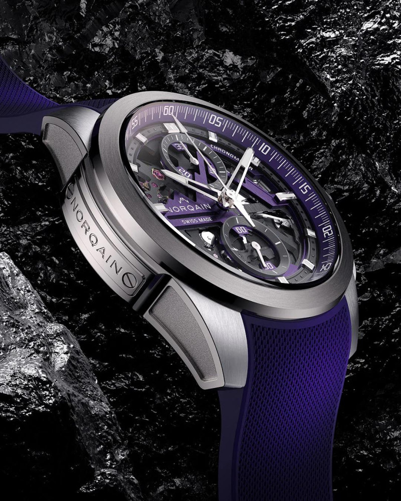 Norqain Independence Skeleton Violett Chrono
